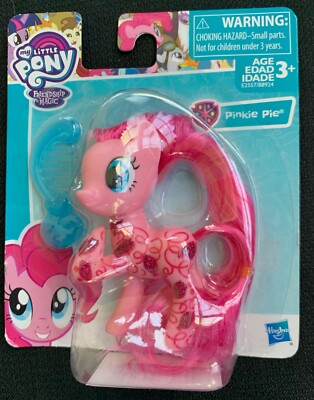 My Little Pony Friendship is Magic Pinkie Pie Glitter Design 3'' Figure with Comb
