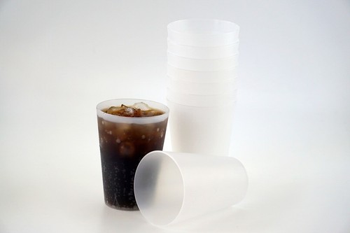 50 transparente Plastik Mehrweg Trinkbecher 0,4 l Plastikbecher Partybecher - Bild 5 von 8