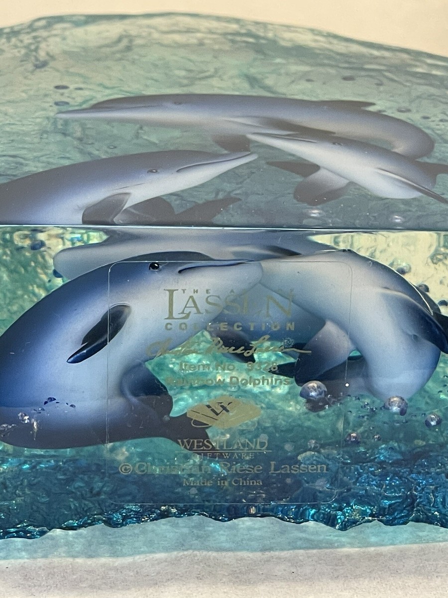 Christian Rieske Lassen the art of Lassen Acrylic Rainbow Dolphins