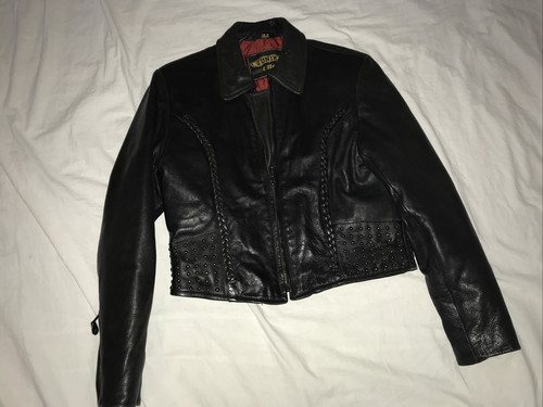 Black Motorcycle Leather Jacket | eBay