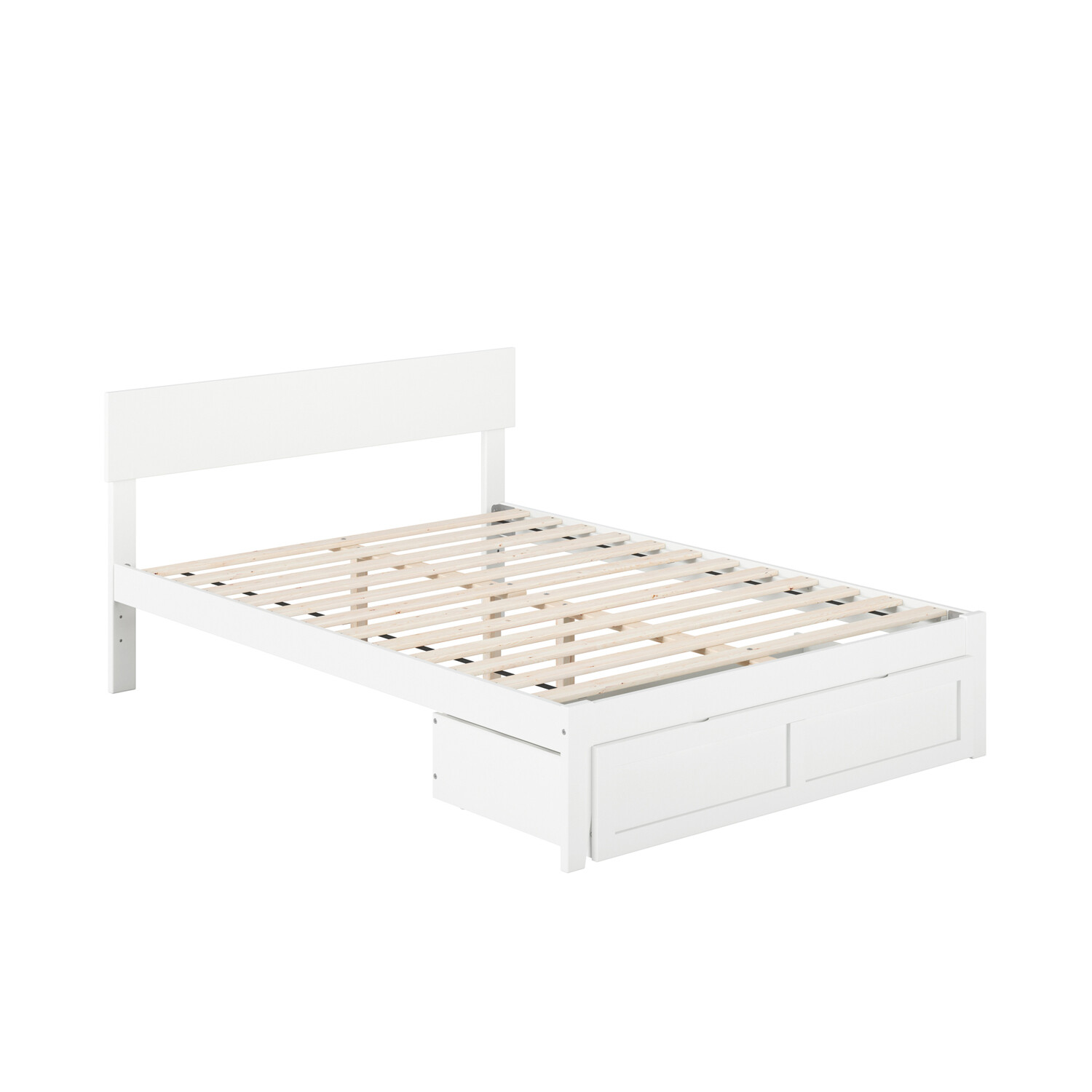 Atlantic Furniture Boston Full Bed with Single Bed Drawer in