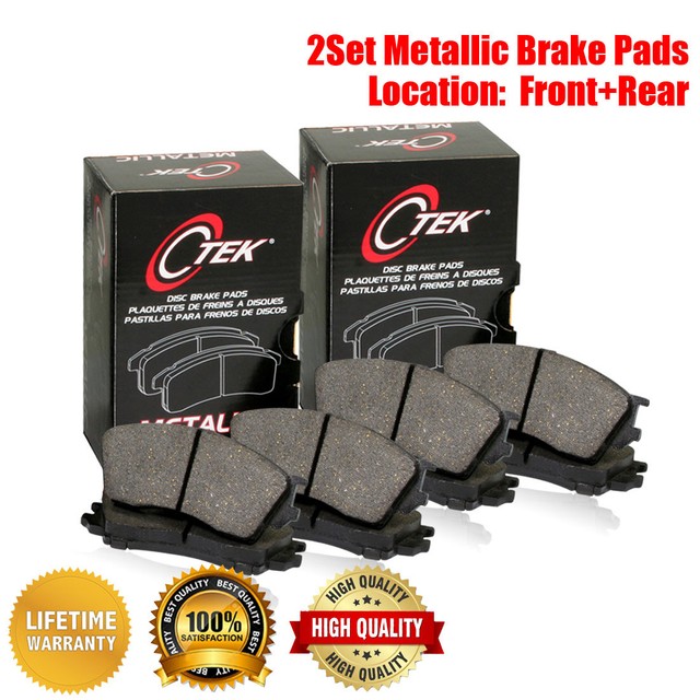 Centric Front & Rear Metallic Brake Pads 2SET For Mitsubishi ASX eBay