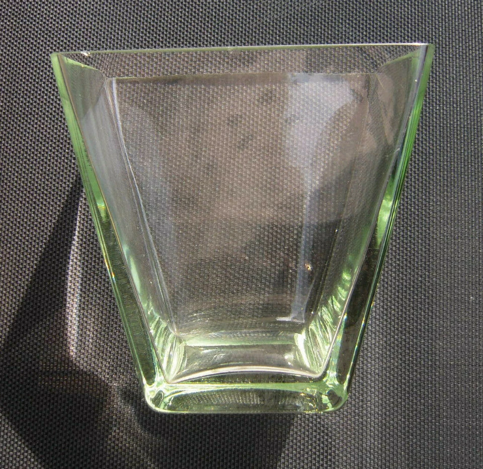 Blumenvase Windlichthalter Glasbehälter quadratisch eckig dickes Glas Transparen - Bild 2 von 4