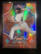 2019 Panini Crusade Shaun Anderson /299 Hyper #15 Prizm San Francisco Giants