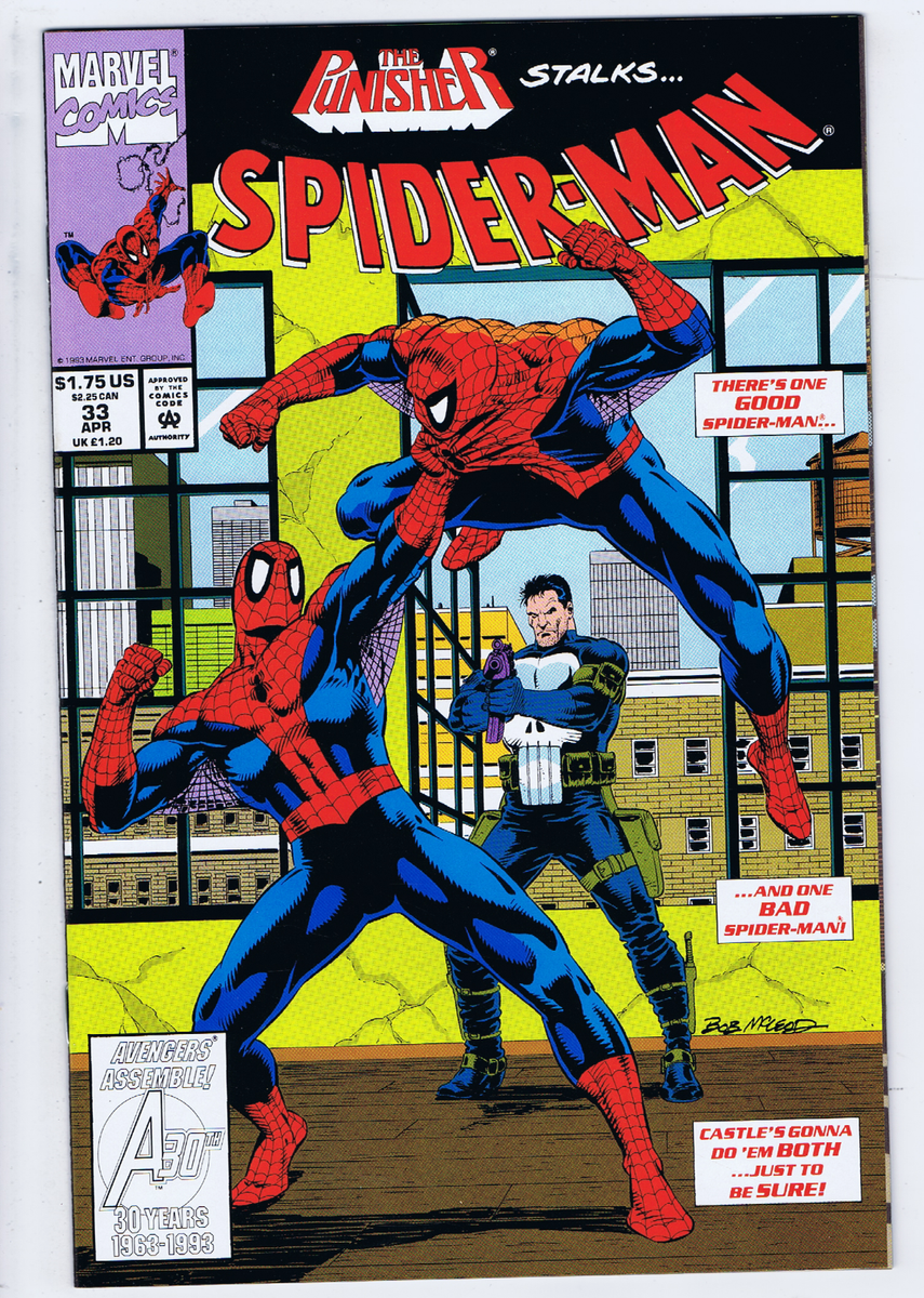 Spider-Man #33 Marvel Pub 1993 Vengeance Part Two Punisher