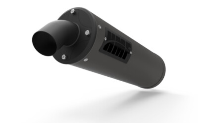 HMF Racing Slip On Titan QS Series Blackout Exhaust Recessed Tip Side Mount