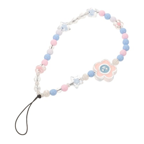 Flower Chain Cell Phone Decoration Cute Beaded Charm - 第 8/12 張圖片