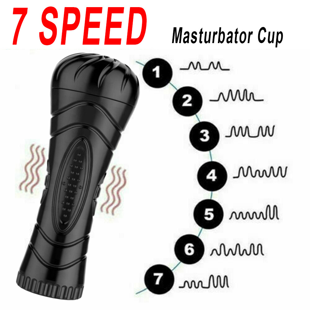 Pocket Pussy Cup Male Masturbator Stroker Vagina Sex Toy Vibrator Vibration  NEW | eBay