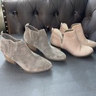 Two Size: 6 M Booties 1 Tan BP RN58665 CA57963 And 1 Gray Vintage Crown CVLE10 — photo 3