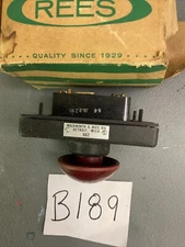 662  STOP BURGUNDY MUSHROOM  REES CONTROL UNIT NEW - ECS