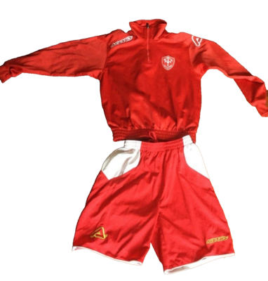 COMPLETO TRIESTINA ACERBIS MAGLIA PANTALONCINO FOOTBALL SHIRT SHORTS SIZE  3XS
