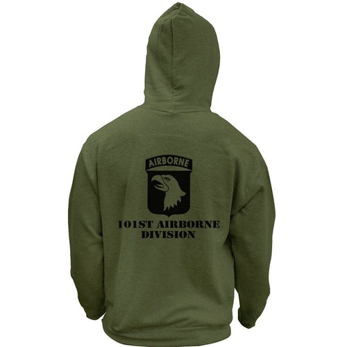 US Army 101st Airborne Subdued Pullover Hoodie - Picture 2 of 5