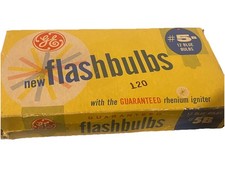 Vintage GE Flashbulbs 5 General Electric New Old Stock 12 Bulbs