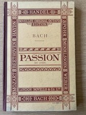 Passion (St John) BACH. Novello's Original Octavo Edition. Hardback. Undated.