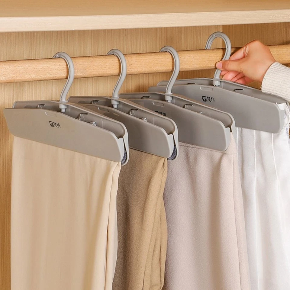 2 Stück Knitterfest Rutschfest Hosenclip Jk Rock Aufhänger Schrank Organisation