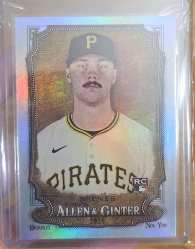 2024 Topps Allen & Ginter PAUL SKENES RC Rookie Hot Box Rainbow Foil SSP