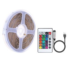 5M 16ft LED Strip Lights RGB 5050 Colour Changing Tape TV Cabinet Kitchen new