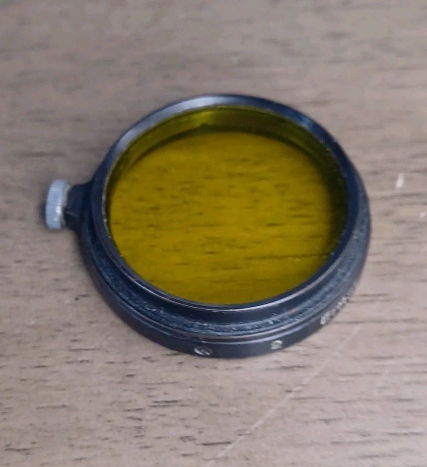 Leica E.Leitz.Wetzlar A-36 Black Rim Yellow With no.2 Filter - Image 2 of 4