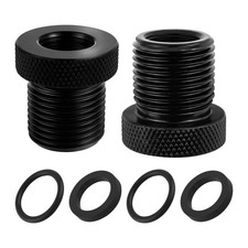 2PCS Oil Filter Adapter 1/2-28 to 3/4-16,Precision 0.99 0.96 0.96 inch, Black
