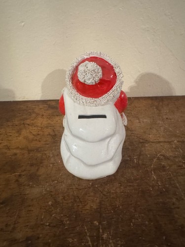 Vintage 50er Jahre Weihnachtsmann Spaghetti Borte Weihnachtsbank Made In Japan - Bild 3 von 6