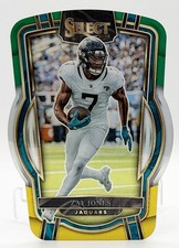 2022 Select Prizm Club Level Green Yellow Die Cut #256 Zay Jones Jaguars