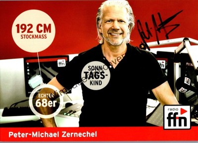 Original autograph Peter-Michael Zernechel radio FFN /// autograph autograph sig