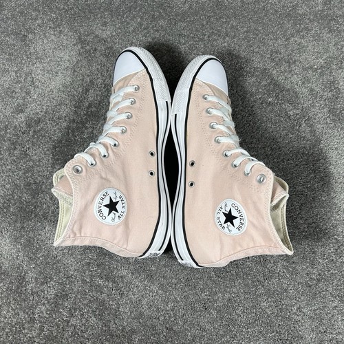 Scarpe Converse Chuck Taylor All Star Hi 172686F donna 12,5 uomo 10,5 rosa usate - Foto 7 di 12