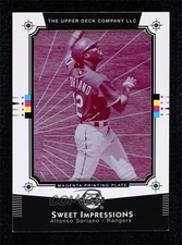 2004 Upper Deck Sweet Spot Printing Plate Magenta Framed 1/1 Alfonso Soriano 3c7