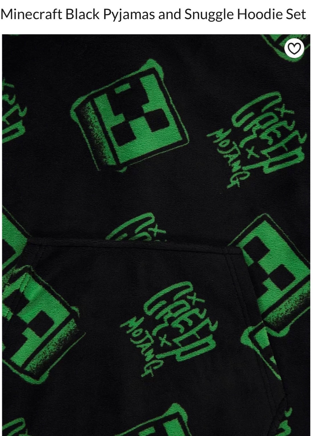 George - Minecraft Pyjamas & Snuddie/Snuggle Set, Age 7-8 Years, New with Tag image 6