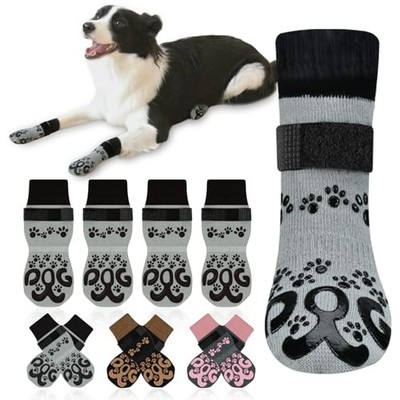 Anti Slip Dog Socks Prevent Licking Paws Grip Booties