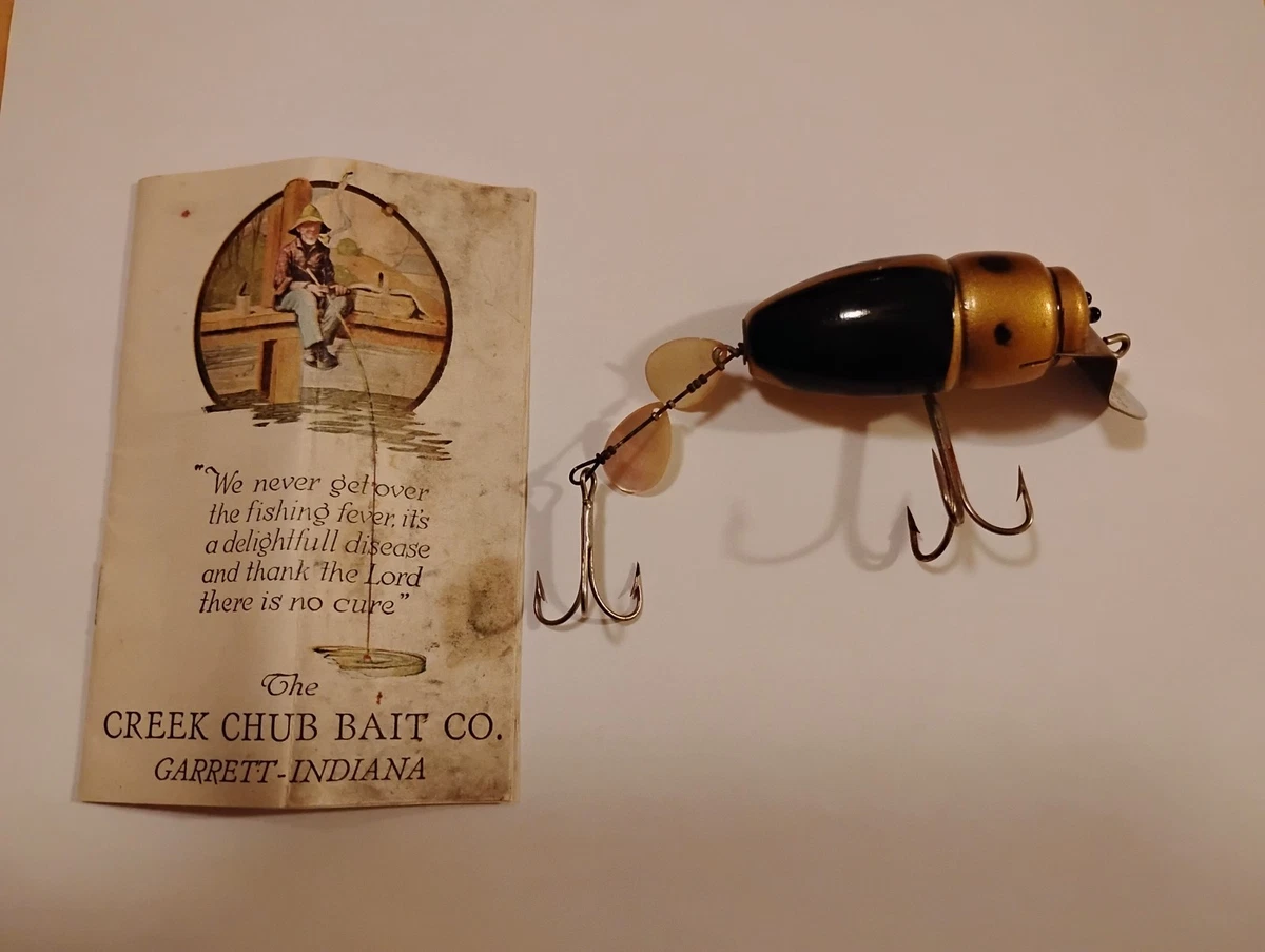 Creek Chub 3852 Beetle ホワイト c 1940 Creek Chub 3852 Beetle ホワイト c 1940 【公式通販】