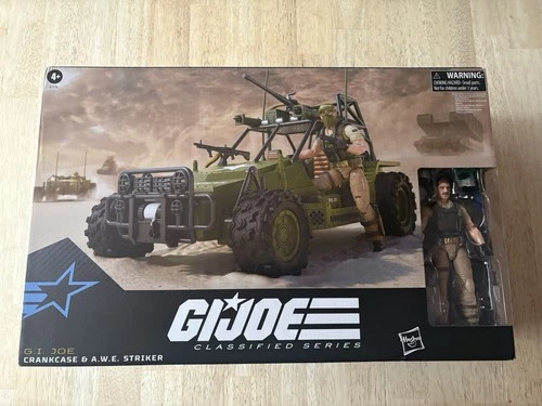 Hasbro G.I. JOE CLASSIFIED SERIES #171 CRANKCASE & A.W.E. STRIKER SDCC in stock!