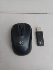 Logitech Wireless Wheel Mouse Grey/Black Optical Scroll  With RECEIVER