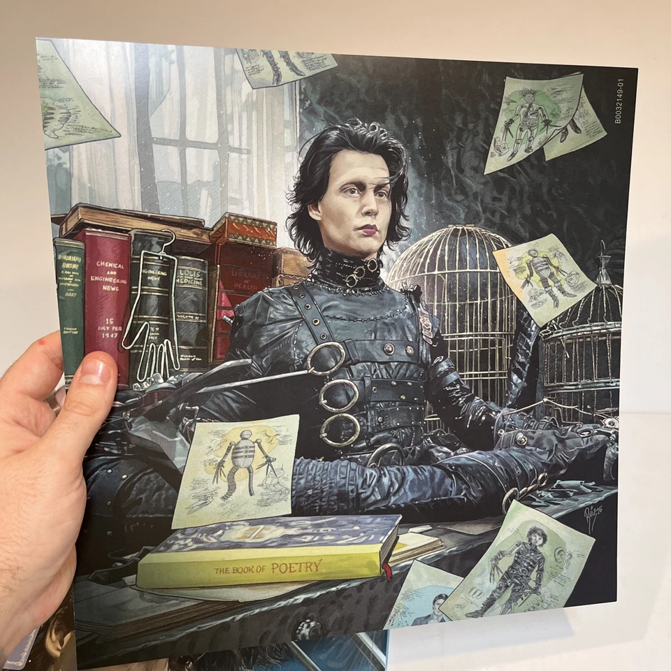 Edward Scissorhands Waxwork LP Soundtrack Splatter Wax NM-/EX Johnny Depp - Image 3 of 4