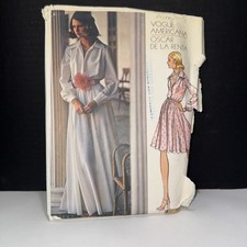 VOGUE AMERICANA OSCAR DE LA RENTA #2880 COMPLETE SZ. 12 Shirt Dress Formal