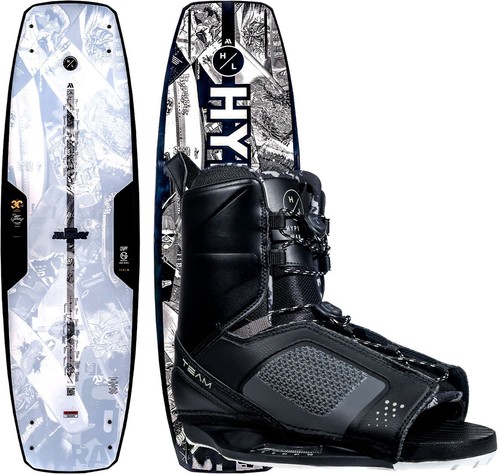 HYPERLITE Wakeboard Set Wakeboardbindung MURRAY 144 2025 inkl. TEAM Boots Wake