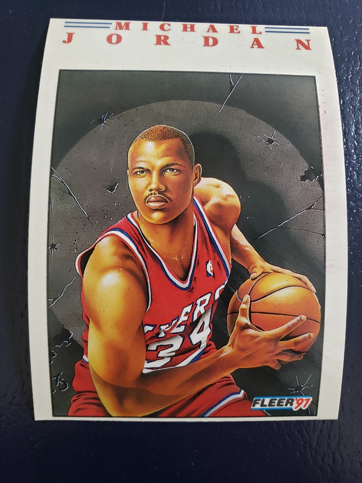 MICHAEL JORDAN MISCUT CHARLES BARKLEY 1991 Fleer Pro-Visions #2 of 6