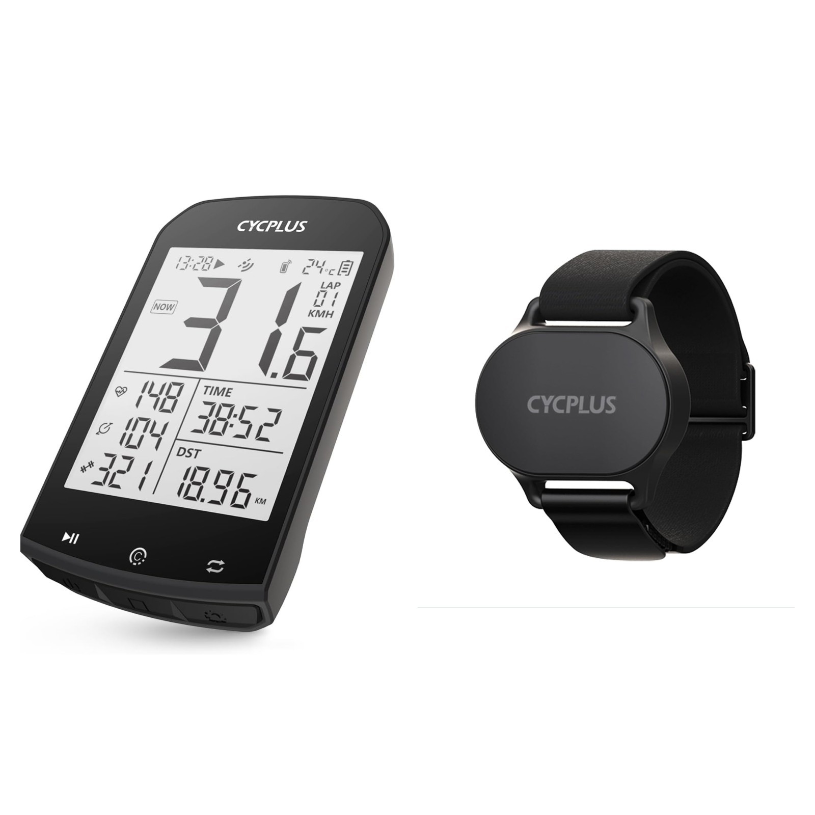CYCPLUS M1 GPS Wireless Bike Computer Digital Speedometer with Bluetooth/ANT+