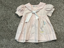 VTG Nautical Sailor Sailboat Appliqu Dress 18 Months