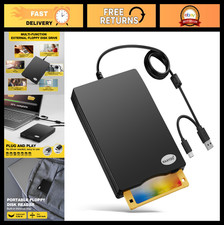 Portable USB Floppy Disk Reader 3.5" 1.44MB Drive for PC  Laptop, Windows Compa
