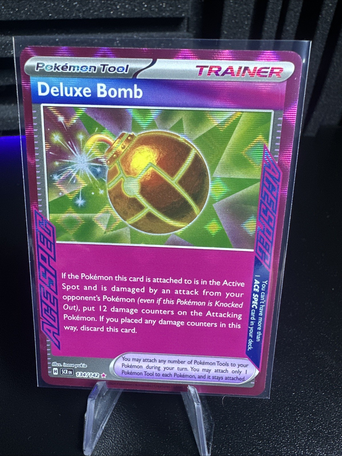 Pokémon TCG Deluxe Bomb 134/142 Ace Stellar Crown NM/M Condition