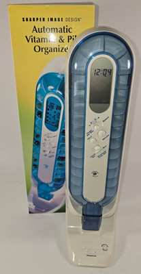 Sharper Image Automatic Vitamin & Pill Organizer In Box Tested Works - See Video