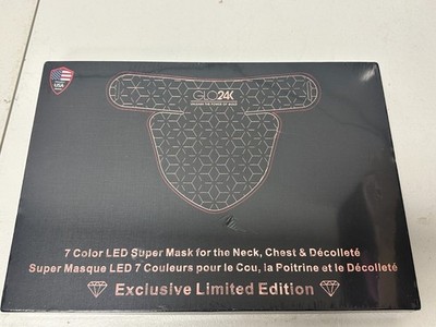 Glo 24k 7 Color LED Super Mask for the Neck, Chest & Décolleté NEW