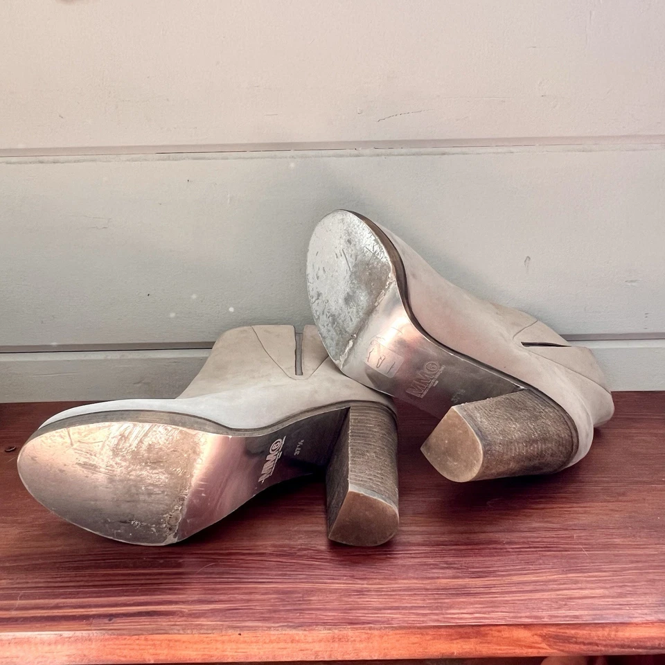 Ботинки на лодыжку Maison Margiela MM6 желтовато-коричневые замшевые 37 1/2 - Изображение 4 из 4