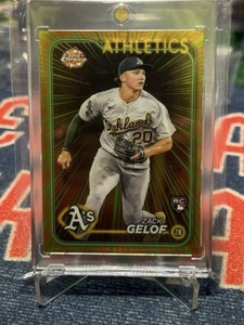2024 TOPPS CHROME ZACK GELOF RC SP RADIATING ROOKIES CASE HIT A'S