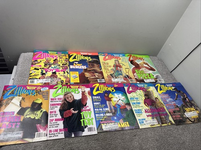 #ad LOT of 9 ZILLIONS Consumer Reports for Kids Magazine 1991 1992 1993 $79.95