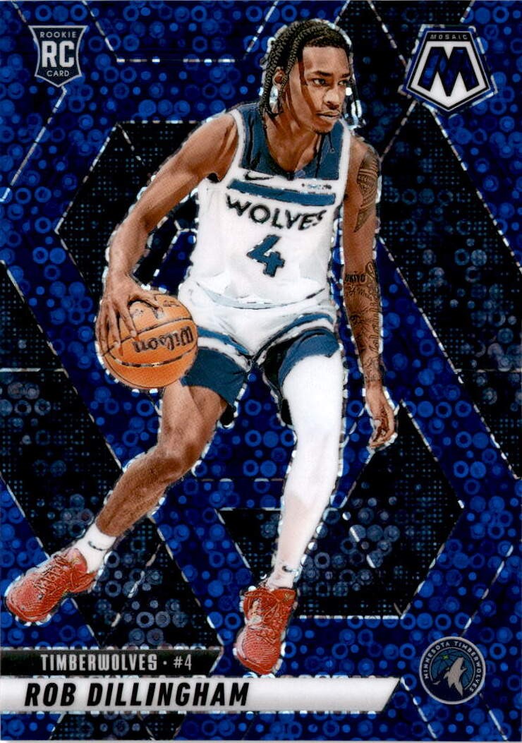 2024-25 Panini Mosaic #218 Rob Dillingham Fast Break Blue /85