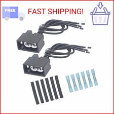 2Pcs Front Turn Signal Light Connector Plug Harness for 2007-2018 Jeep Wrangler