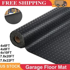 Diamond-plate Rubber Flooring Roll 2.8mm 68102022 Ft Garage Floor Mat Black Diamond-plate Rubber Flooring Roll 2.8mm 68102022 Ft Garage Floor Mat Black