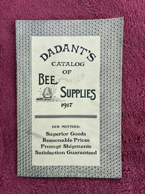 1917 Dadant's Catalog of Bee Supplies--Free Ship